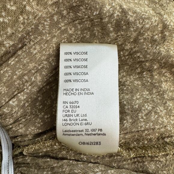 FREE PEOPLE Cropped Top Blouse Size Medium Peasant Prairie Boho Festival - Picture 7 of 10